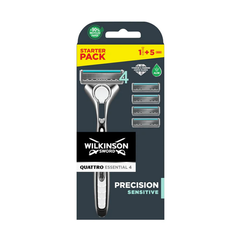 Wilkinson Quattro Essential 4 Precision Sensitive maszynka do golenia + 5 wkładów