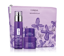 Clinique Wrinkle Fighting Routine zestaw korygujące serum do twarzy 30ml + przeciwzmarszczkowy krem do twarzy 15ml + przeciwzmarszczkowy krem pod oczy 5ml