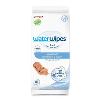 WaterWipes Sensitive+ Noworodek i Niemowlę chusteczki nawilżane 28szt.