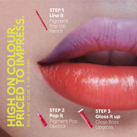 KIKO Milano Club K By Kiko Milano Pigment Pop Lipstick pomadka nawilżająca o mocnym kryciu 01 Warm-Up Set 3.5g