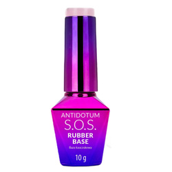 Molly Nails S.O.S. Antidotum Rubber Base baza kauczukowa do manicure pedicure i ozdób Powder Pink 10g
