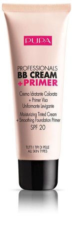 Pupa Milano Professionals BB Cream & Primer SPF20 krem BB + baza pod makijaż 002 Sand 50ml