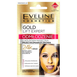 Eveline Cosmetics Gold Lift Expert luksusowa maseczka przeciwzmarszczkowa 3w1 7ml
