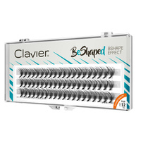 Clavier BeShaped jedwabne kępki rzęs skręt B 10D 12mm