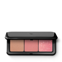 KIKO Milano Multi Finish Trio Blush &amp; Bronzer Palette paleta do twarzy z 1 bronzerem i 2 różami o wykończeniu matowym i metalicznym 02 Mauve 7g