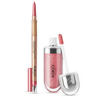 KIKO Milano Lip Combo Set zestaw nawilżający błyszczyk i dopasowana konturówka 01