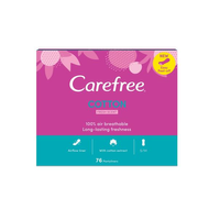Carefree Cotton wkładki higieniczne świeży zapach 76szt