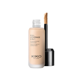 KIKO Milano Full Coverage 2-In-1 Foundation &amp; Concealer mocno kryjący podkład i korektor 2 w 1 WR10 Warm Rose 25ml
