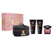Versace Crystal Noir zestaw woda perfumowana spray 90ml + balsam do ciała 100ml + żel pod prysznic 100ml + kosmetyczka