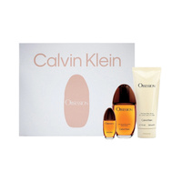 Calvin Klein Obsession zestaw woda perfumowana spray 100ml + balsam do ciała 200ml + miniatura wody perfumowanej spray 15ml