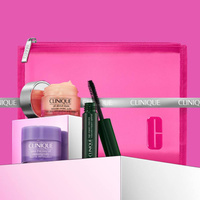 Clinique Eye Favorites zestaw krem pod oczy 15ml + balsam oczyszczający 15ml + tusz do rzęs 3.5ml + kosmetyczka