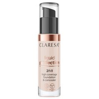 Claresa Liquid Perfection 2w1 korektor i podkład kryjący 103 Cool Medium 34g