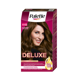 Palette Deluxe Oil-Care Color farba do włosów trwale koloryzująca z mikroolejkami 760 (4-65) Olśniewający Brąz