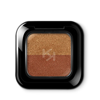 KIKO Milano Bright Duo Eyeshadow podwójny cień do powiek uwalniający intensywny kolor 14 Orange Gold / Copper 1.8g