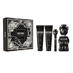 Moschino Toy Boy zestaw woda perfumowana spray 100ml + woda perfumowana spray 10ml + żel pod prysznic 100ml + balsam po goleniu 100ml
