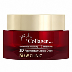 3W Clinic Collagen 3D Regeneration Capsule Cream kapsułkowy krem wygładzający do twarzy 55g