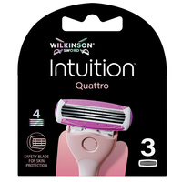 Wilkinson Intuition Quattro wkład z 4 ostrzami 3szt