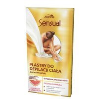 Joanna Sensual plastry do depilacji ciała do skóry suchej Ekstrakt z Grejpfruta 12szt + tubka z oliwką łagodzącą 10ml