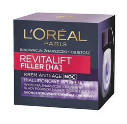L'Oreal Paris Revitalift Filler [HA] krem do twarzy z kwasem hialuronowym na noc 50ml