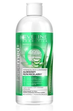 Eveline Cosmetics Facemed+ 3w1 odświeżająco-łagodzący aloesowy płyn micelarny 400ml