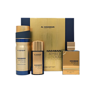Al Haramain Amber Oud Bleu Edition zestaw woda perfumowana spray 75ml + woda perfumowana spray 30ml + dezodorant spray 200ml