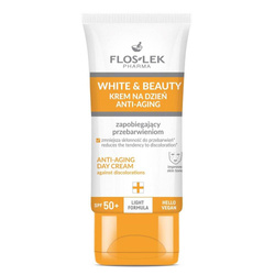 Floslek White & Beauty krem na dzień anti-aging zapobiegający przebarwieniom SPF50+ 30ml