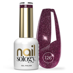Clavier Nailsology lakier hybrydowy z brokatem 126 Red Dress Moment 8ml