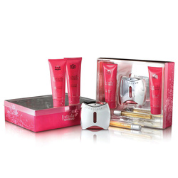New Brand Extasia For Women zestaw woda perfumowana spray 100ml + balsam do ciała 130 ml + żel pod prysznic 130ml + woda perfumowana spray 15ml