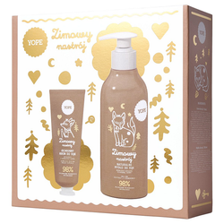 Yope Zimowy Nastrój zestaw naturalne mydło do rąk 300ml + ochronny krem do rąk 50ml