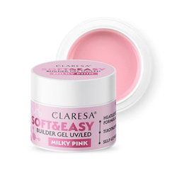 Claresa Soft&Easy Builder Gel żel budujący Milky Pink 45g