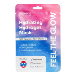 Beauty Formulas Hydrating Hydrogel Mask hydrożelowa maska odżywcza z kwasem hialuronowym i witaminą E 1szt.
