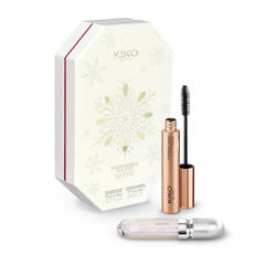 KIKO Milano Snow-Kissed Holiday Mountain Buddies Make Up Gift Set zestaw błyszczyk do ust 6.5ml + zwiększający objętość tusz do rzęs 12ml