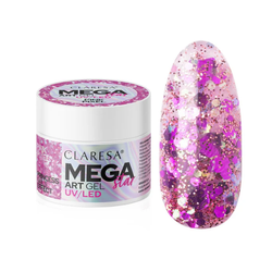 Claresa MegaStar Art Gel żel do zdobień Pink Pixel 10g