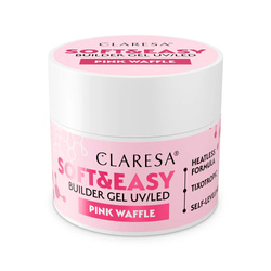 Claresa Soft&amp;Easy Builder Gel żel budujący Pink Waffle 45g