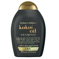 OGX Hydrate & Defrizz + Kukui Oil Shampoo szampon nawilżający z olejkiem z orzechów kukui 385ml