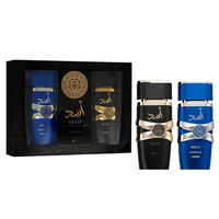Lattafa 5th Anniversary Edition zestaw Asad  100ml + Asad Zanzibar 100ml