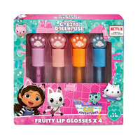 Gabby's Dollhouse Fruity Lip Glosses zestaw błyszczyków do ust 4x2.8ml
