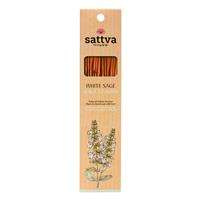 Sattva Natural Indian Incense naturalne indyjskie kadzidełko Biała Szałwia 15szt
