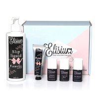 ELISIUM Maxi FlexyGel Pro Bond + Miracle Base Gel + Top Coat Shiny + FlexyGel Milky & Slip Liquid