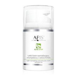 APIS Acne-Stop lekki krem normalizujący antytrądzikowy z zieloną herbatą 50ml