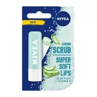 Nivea Caring Scrub pielęgnujący peeling do ust Aloes 4.8g