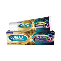 Corega Power Max Supreme All-in-1 krem mocujący do protez zębowych 40g