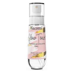 Nacomi Glow Toner rozświetlająco-złuszczający tonik do twarzy 80ml