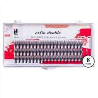 Ibra Kępki sztucznych rzęs Extra Double Knot-Free C 0.10-8mm