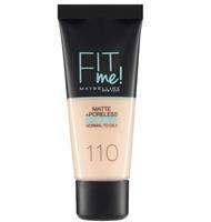 Maybelline Fit Me Matte & Poreless Foundation matujący podkład do twarzy 110 Porcelain 30ml