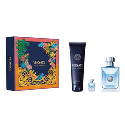 Versace Pour Homme edt 100ml + edt 5ml + żel pod prysznic 150ml