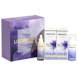 UZDROVISCO Balance zestaw krem normalizujący 50ml + serum normalizujące 30ml
