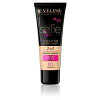 Eveline Cosmetics Selfie Time Foundation & Concealer kryjąco-nawilżający pokład i korektor 01 Porcelain 30ml