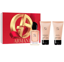 Giorgio Armani Si zestaw woda perfumowana spray 50ml + balsam do ciała 50ml + żel pod prysznic 50ml