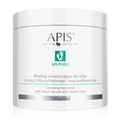 APIS Api-Podo peeling oczyszczający do stóp z solą z Morza Martwego i lawą wulkaniczną 700g